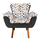 Poltrona Com Puff Opala D87 Com Suede Pés Palito D'rossi - Pr