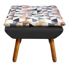 Poltrona Com Puff Opala D87 Com Suede Pés Palito D'rossi - Pr