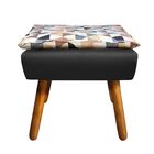 Poltrona Com Puff Opala D87 Com Suede Pés Palito D'rossi - Pr