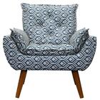 Poltrona Com Puff Opala Estampado Exclusivo