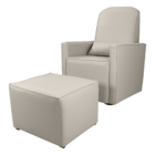 Poltrona Com Puff Para Maternidade Laura Corino Bege