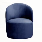 Poltrona Concha Stela Decoração Moderna Azul Marinho