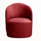 Poltrona Concha Stela Decoração Moderna Bordô