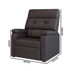 Poltrona Confortável Cacau Corino Damen Shop Jm