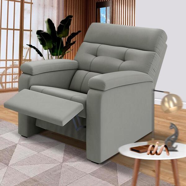 Poltrona Confortável Camurça Veludo Damen Shop Jm