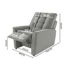 Poltrona Confortável Camurça Veludo Miles Shop Jm