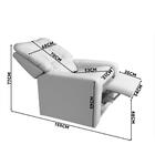 Poltrona Confortável Corino Branco Turquia Shop Jm