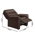 Poltrona Confortável Corino Marrom Lisboa Shop Jm