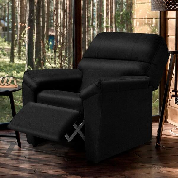 Poltrona Confortável Corino Preto Lisboa Shop Jm