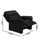 Poltrona Confortável Corino Preto Lisboa Shop Jm