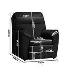 Poltrona Confortável Corino Preto Lisboa Shop Jm