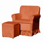 Poltrona Confortável Para Amamentação Balanço E Puff Clarice