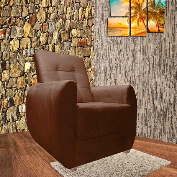 Poltrona Confortável Para Amamentação Com Puff Descanso Pamel