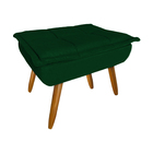 Poltrona Confortável Para Leitura Com Descanso P/os Pés Suede