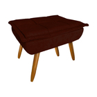 Poltrona Confortável Para Leitura Com Descanso P/os Pés Suede