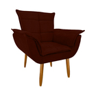 Poltrona Confortável Para Leitura Com Descanso P/os Pés Suede