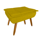 Poltrona Confortável Para Leitura Com Descanso P/os Pés Suede