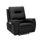 Poltrona Confortável Reclinável Automática Corino Preto Noah