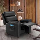 Poltrona Confortável Reclinável Corino Preto Alison Shop Jm