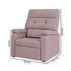 Poltrona Confortável Rosê Veludo Damen Shop Jm