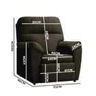 Poltrona Confortável Suede Café Lisboa Shop Jm