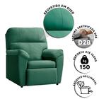 Poltrona Confortável Suede Verde Água Lisboa Shop Jm