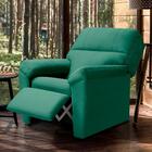 Poltrona Confortável Suede Verde Água Lisboa Shop Jm