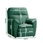 Poltrona Confortável Suede Verde Água Lisboa Shop Jm