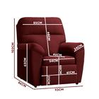 Poltrona Confortável Suede Wine Lisboa Shop Jm