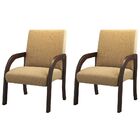 Poltrona Conjunto 2 Pcs Veneza Nogueira/cobalt - Viero Móveis