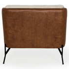 Poltrona Coral Base Fixa Corano Marrom Vintage Veludo Creme