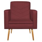 Poltrona Corano Com Pés Palito Bali Maranata Estofados Bordô