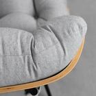 Poltrona Costela Algodão – Cinza