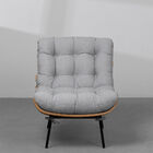 Poltrona Costela Algodão – Cinza