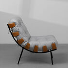 Poltrona Costela Algodão – Cinza