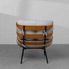 Poltrona Costela Algodão – Cinza