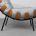 Poltrona Costela Algodão – Cinza