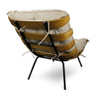 Poltrona Costela Base Fixa Preta Kit 2 Corino Text S01 - D'ro