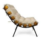 Poltrona Costela Base Fixa Preta Kit 2 Corino Text S01 - D'ro