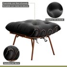 Poltrona Costela Com Puff Costela M07  Cobre/courino Preto