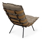 Poltrona Costela Com Puff Linho Castor - Meu Lar Decorações D