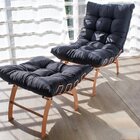 Poltrona Costela Com Puff Rose Gold Preto