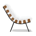 Poltrona Costela Corano Base Metálica Preto M11 - D'rossi - B