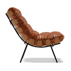 Poltrona Costela Corano Base Metálica Preto M11 - D'rossi - N