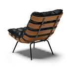 Poltrona Costela Corano Base Metálica Preto M11 - D'rossi - P