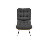 Poltrona Costela Decorativa Luxo Suede