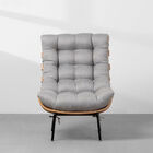 Poltrona Costela Encosto Alto - Cinza