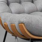 Poltrona Costela Encosto Alto - Cinza