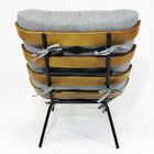 Poltrona Costela Linho Cinza - Poltronas Do Sul