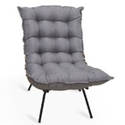 Poltrona Costela Linho Grafite - Meu Lar Decorações De Ambien